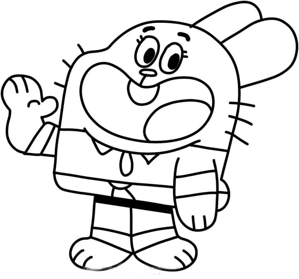 Desenhos de O Incrivel Mundo de Gumball Para Colorir 57