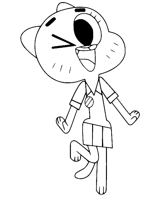 The Amazing World of Gumball Coloring Pages 59