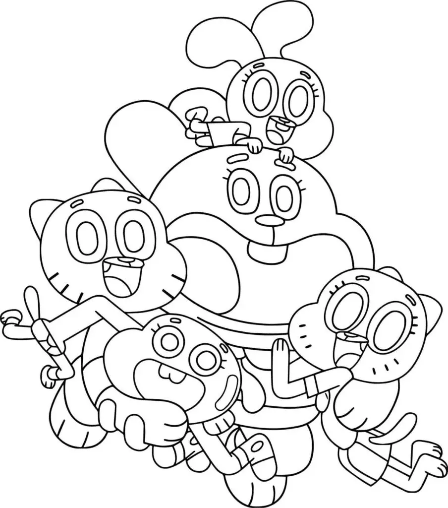 The Amazing World of Gumball Coloring Pages 6