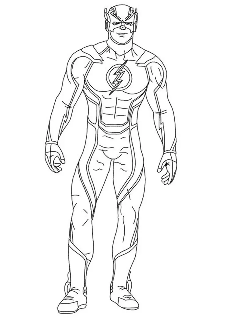 The Flash Coloring Pages 10