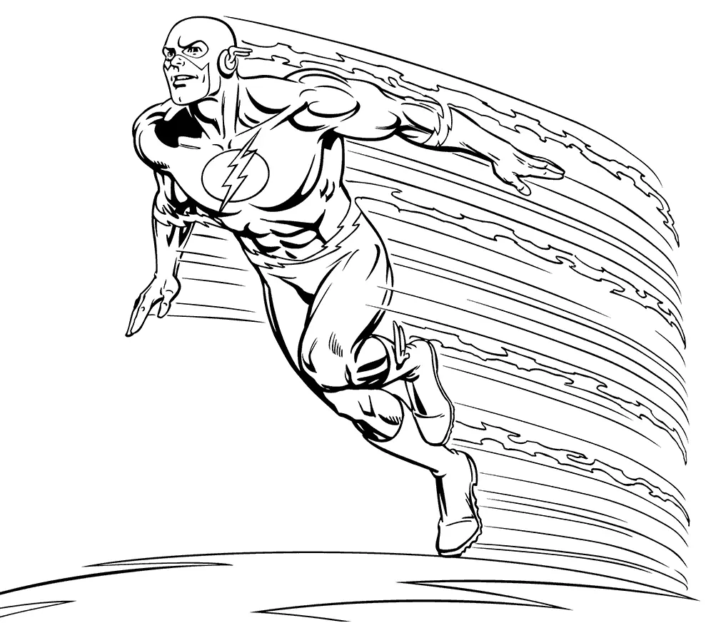 The Flash Coloring Pages 11