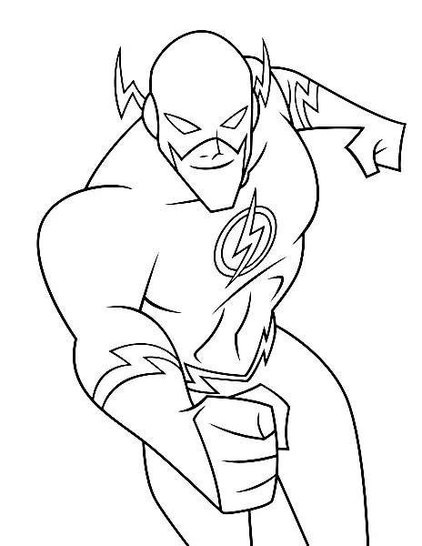 The Flash Coloring Pages 12