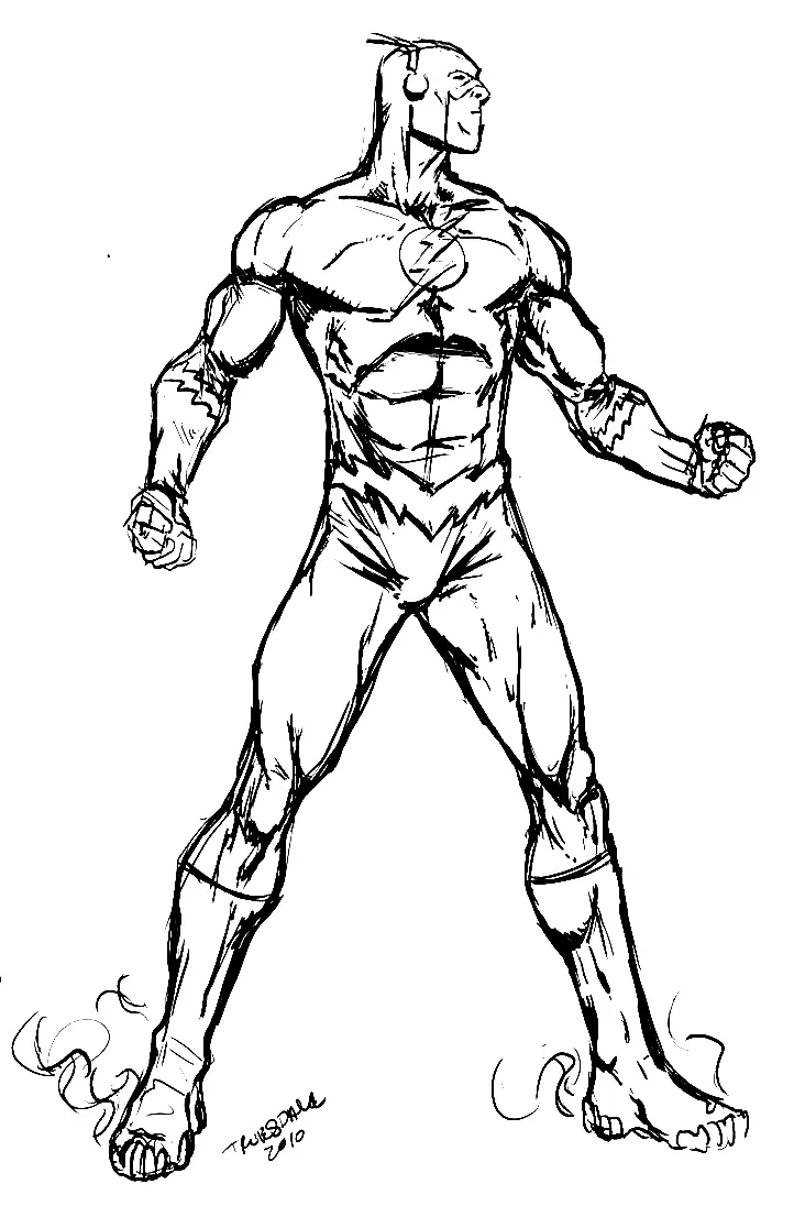 The Flash Coloring Pages 15