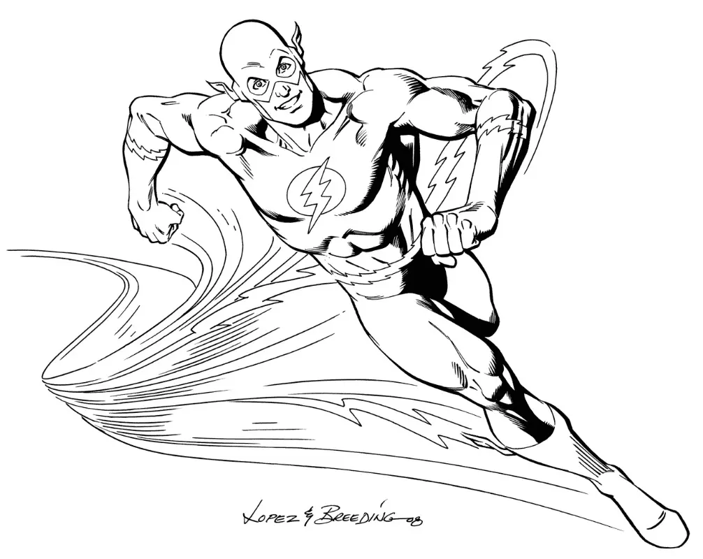 The Flash Coloring Pages 16
