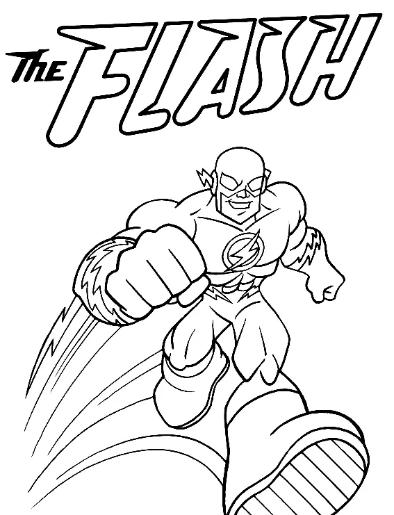 The Flash Coloring Pages 19