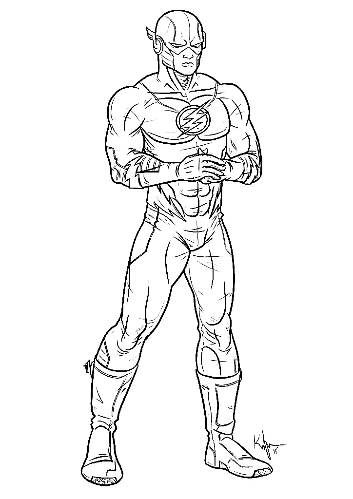 The Flash Coloring Pages 21