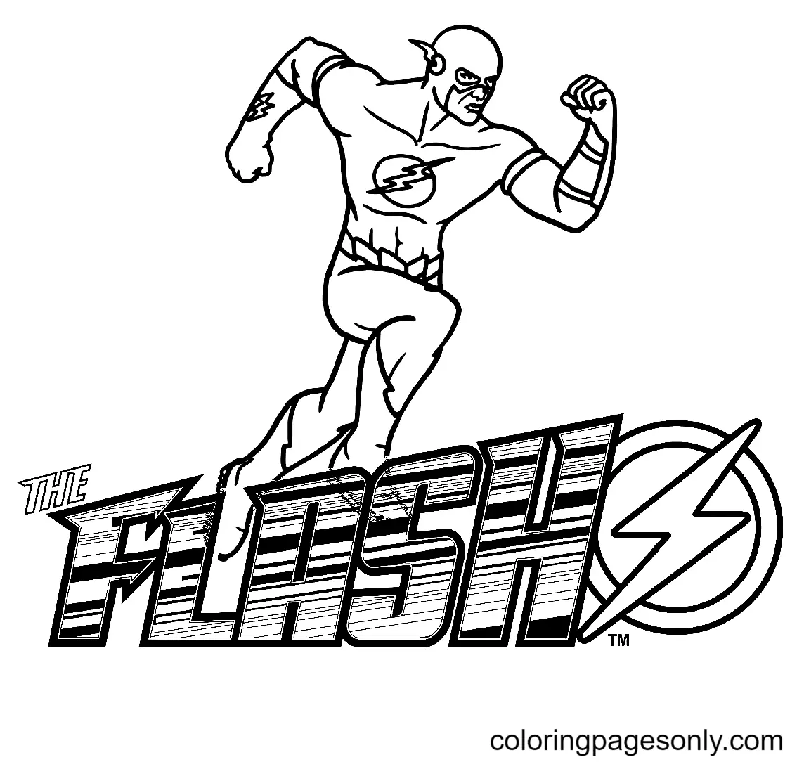 The Flash Coloring Pages 22