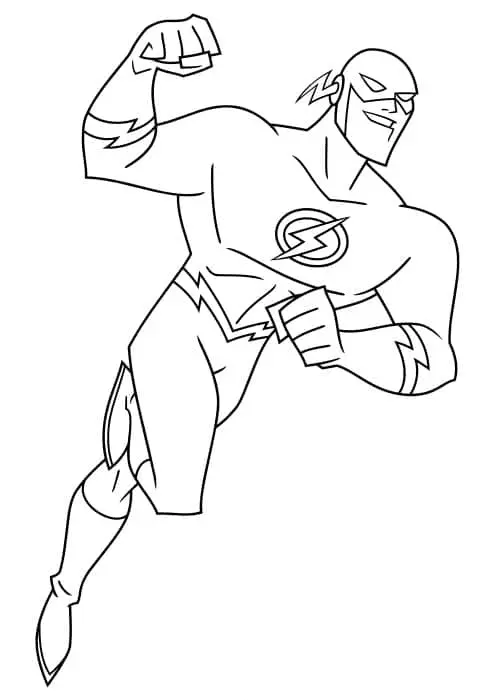 The Flash Coloring Pages 23