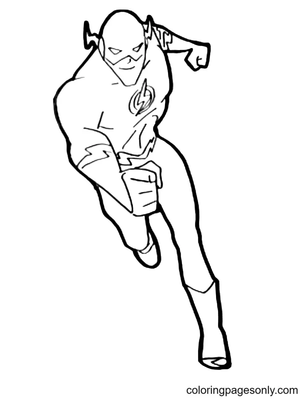 The Flash Coloring Pages 25