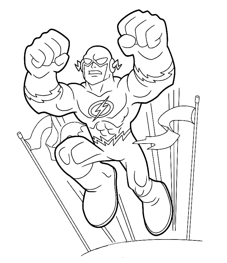 The Flash Coloring Pages 34