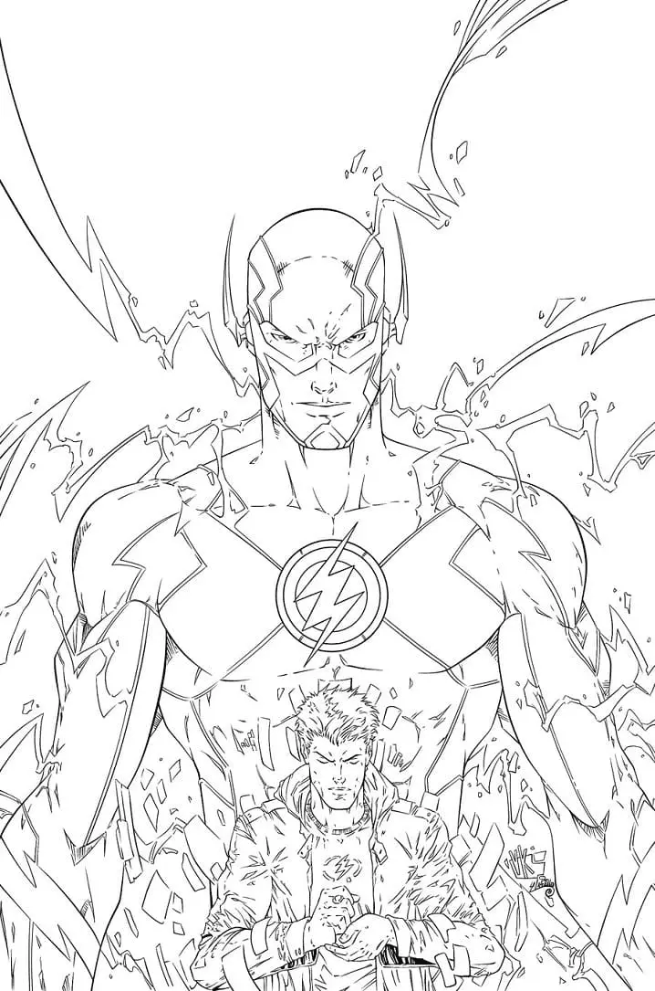The Flash Coloring Pages 35