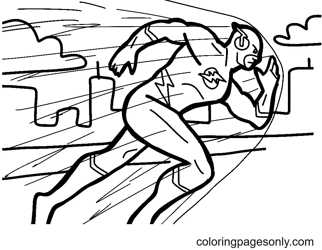 The Flash Coloring Pages 37