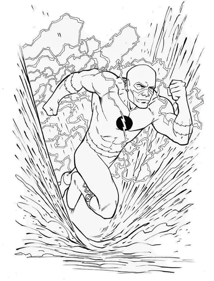 The Flash Coloring Pages 38