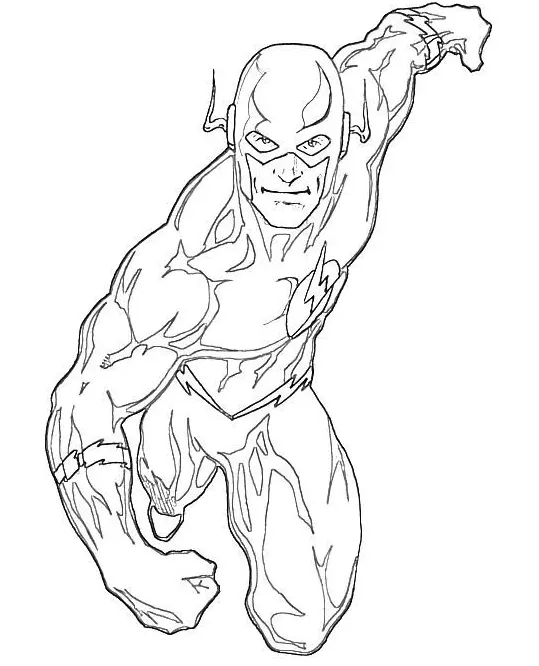 The Flash Coloring Pages 39
