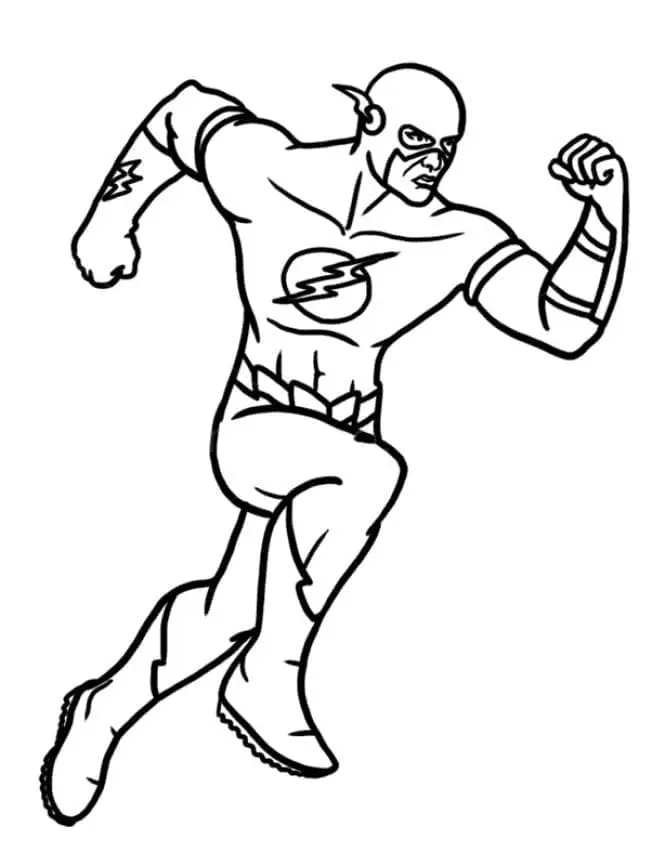 The Flash Coloring Pages 4