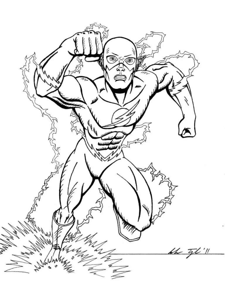 The Flash Coloring Pages 44