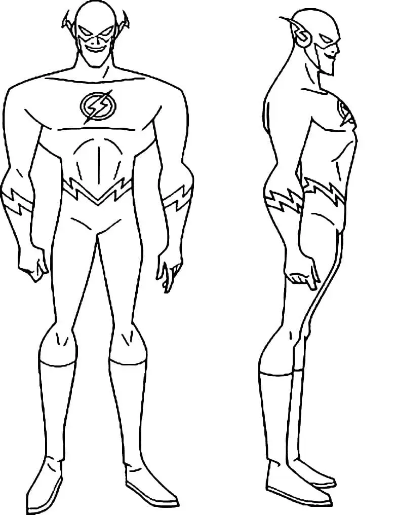 The Flash Coloring Pages 45