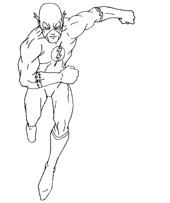 The Flash Coloring Pages 48