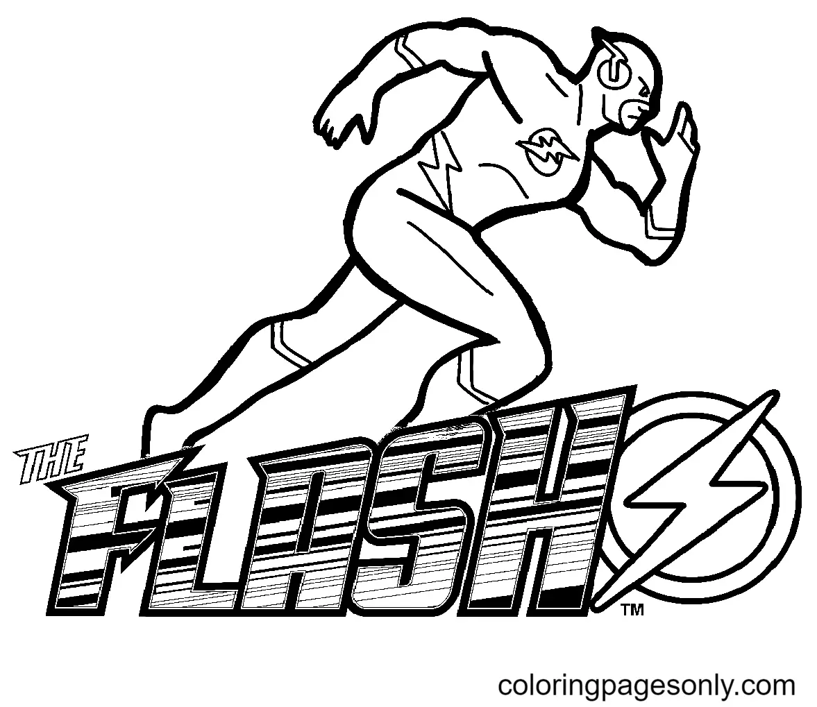 The Flash Coloring Pages 5