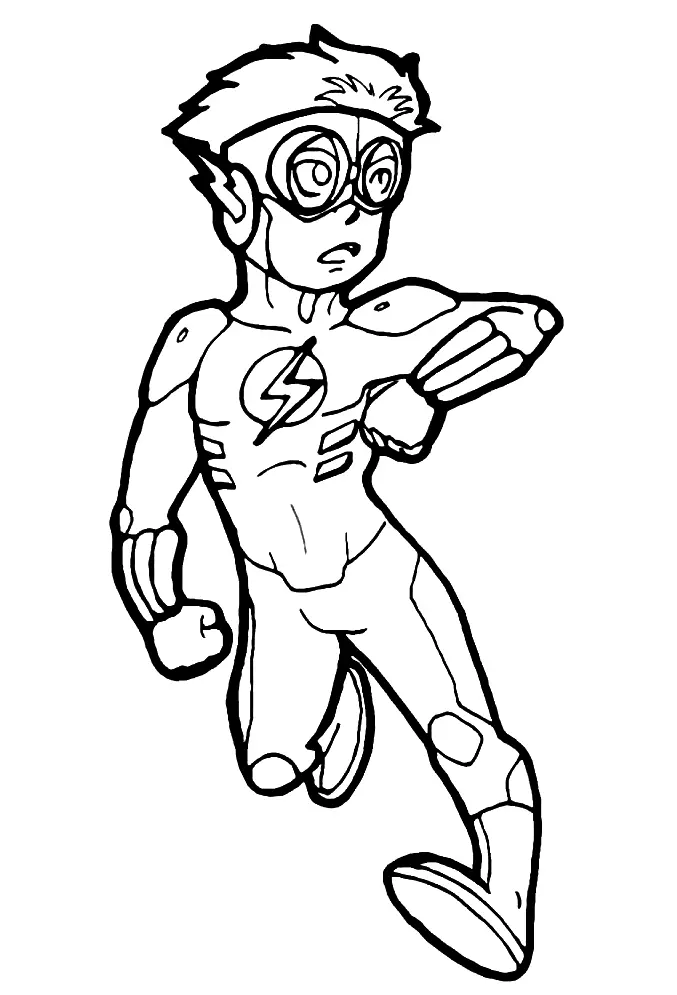 The Flash Coloring Pages 51