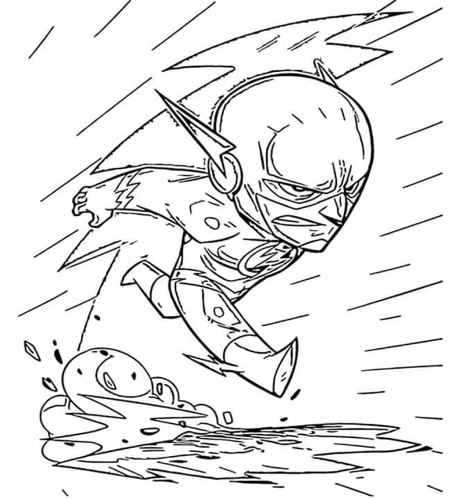 The Flash Coloring Pages 57
