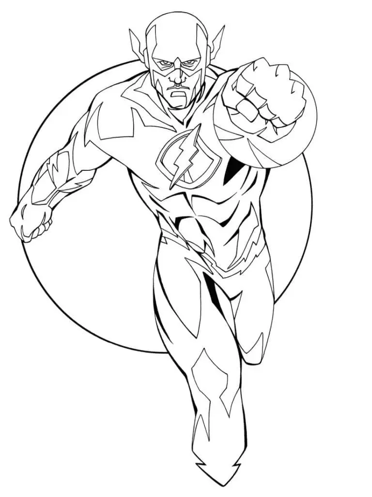 The Flash Coloring Pages 58