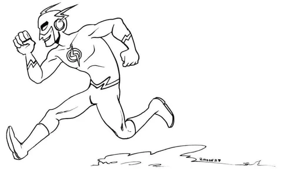 The Flash Coloring Pages 64