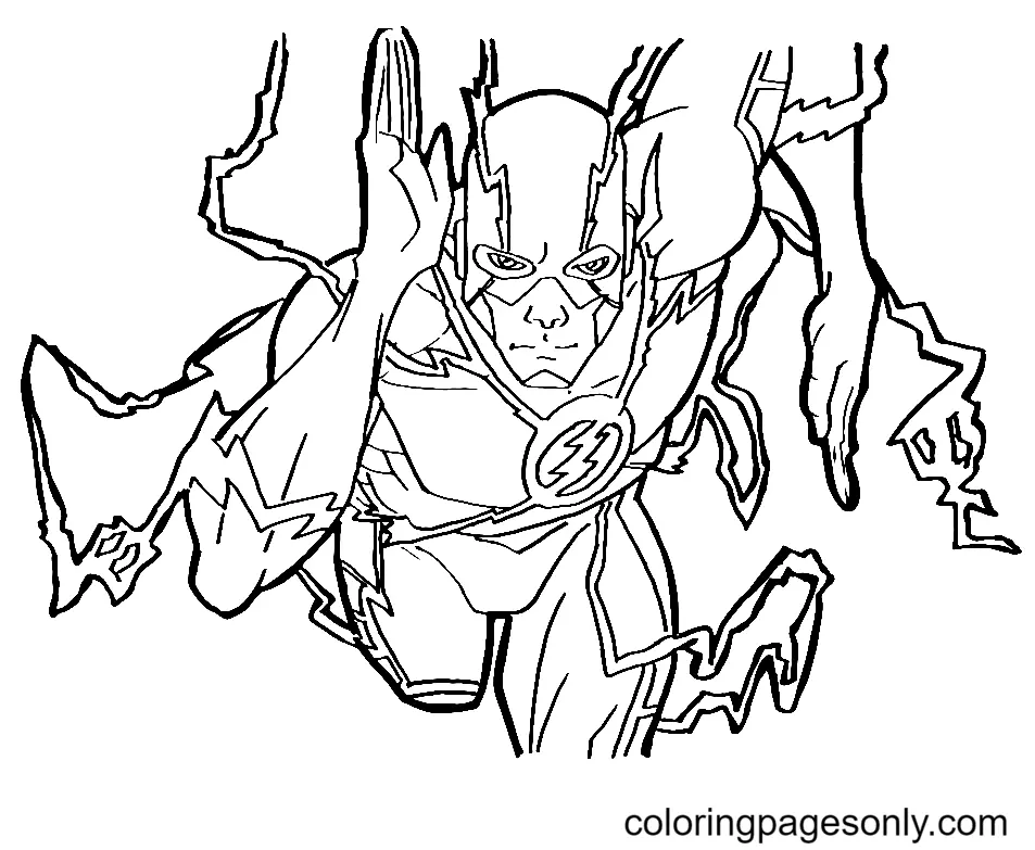 The Flash Coloring Pages 9