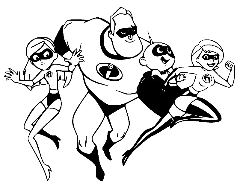 The Incredibles Coloring Pages 46