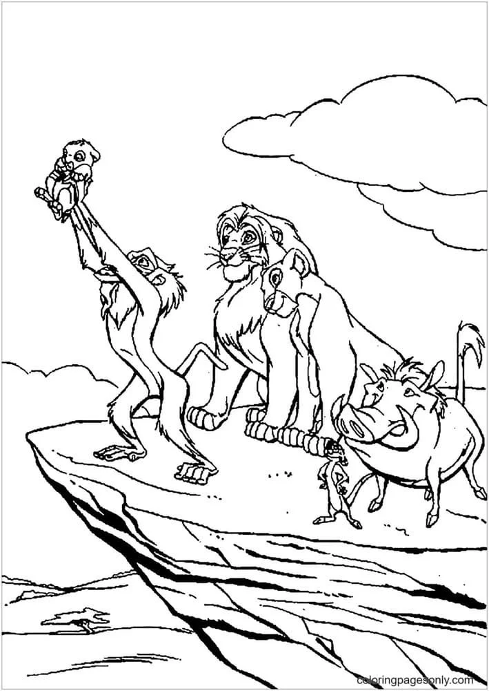 Der König der Löwen Ausmalbilder 17