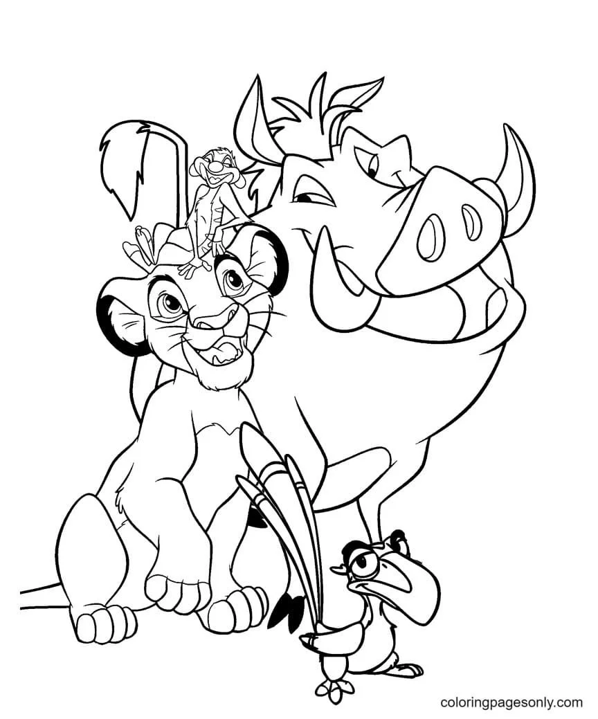 The Lion King Coloring Pages 4