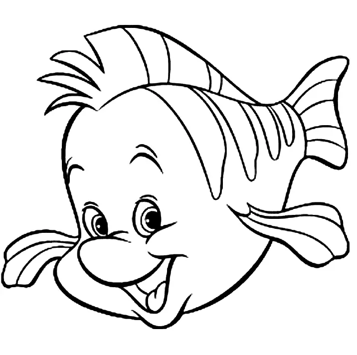 Desenhos de A Pequena Sereia para colorir 4