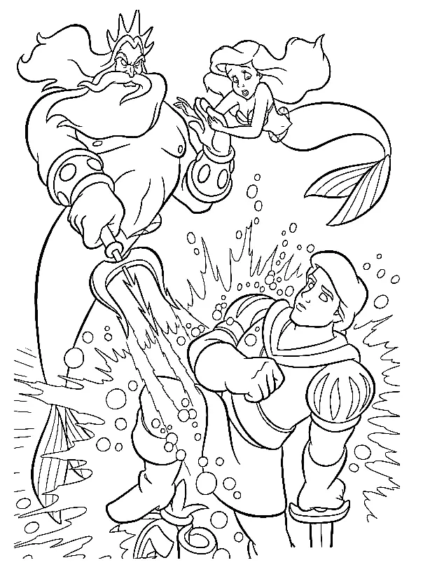 Desenhos de A Pequena Sereia para colorir 56