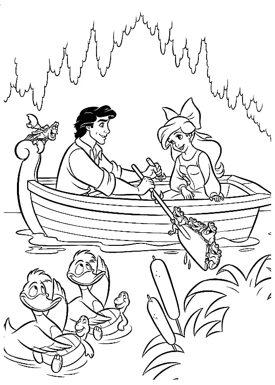 Desenhos de A Pequena Sereia para colorir 60