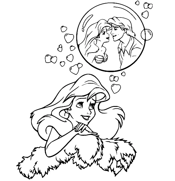 Desenhos de A Pequena Sereia para colorir 64