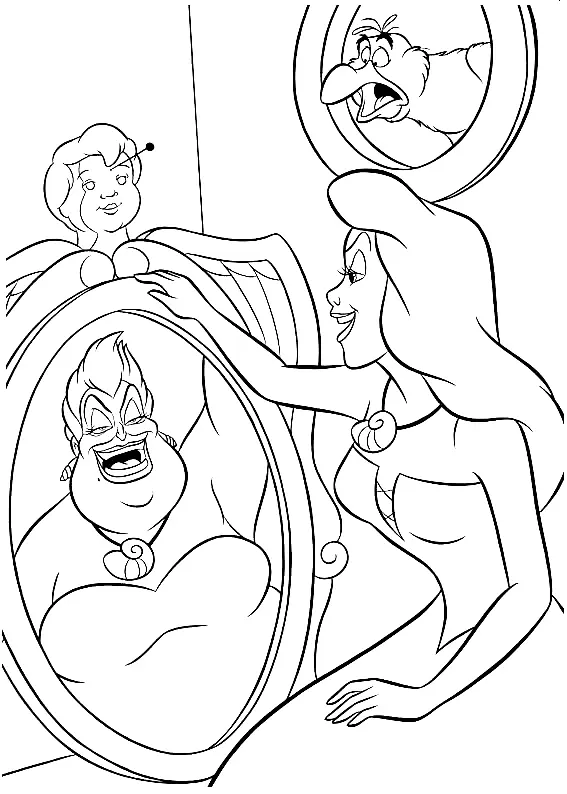 Desenhos de A Pequena Sereia para colorir 73