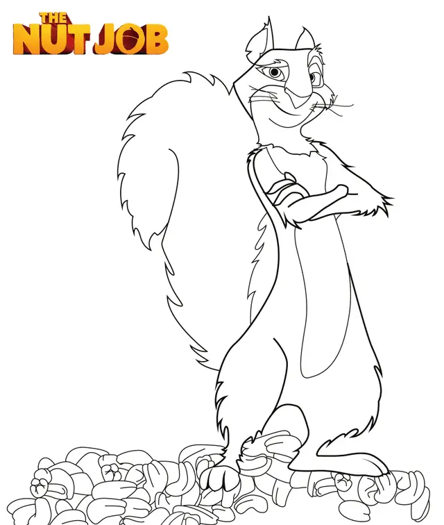 Die Ausmalbilder von The Nut Job 5