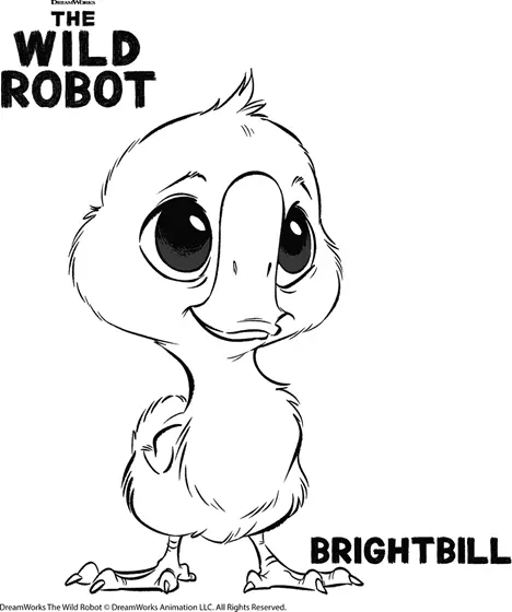 Die Ausmalbilder von The Wild Robot 1