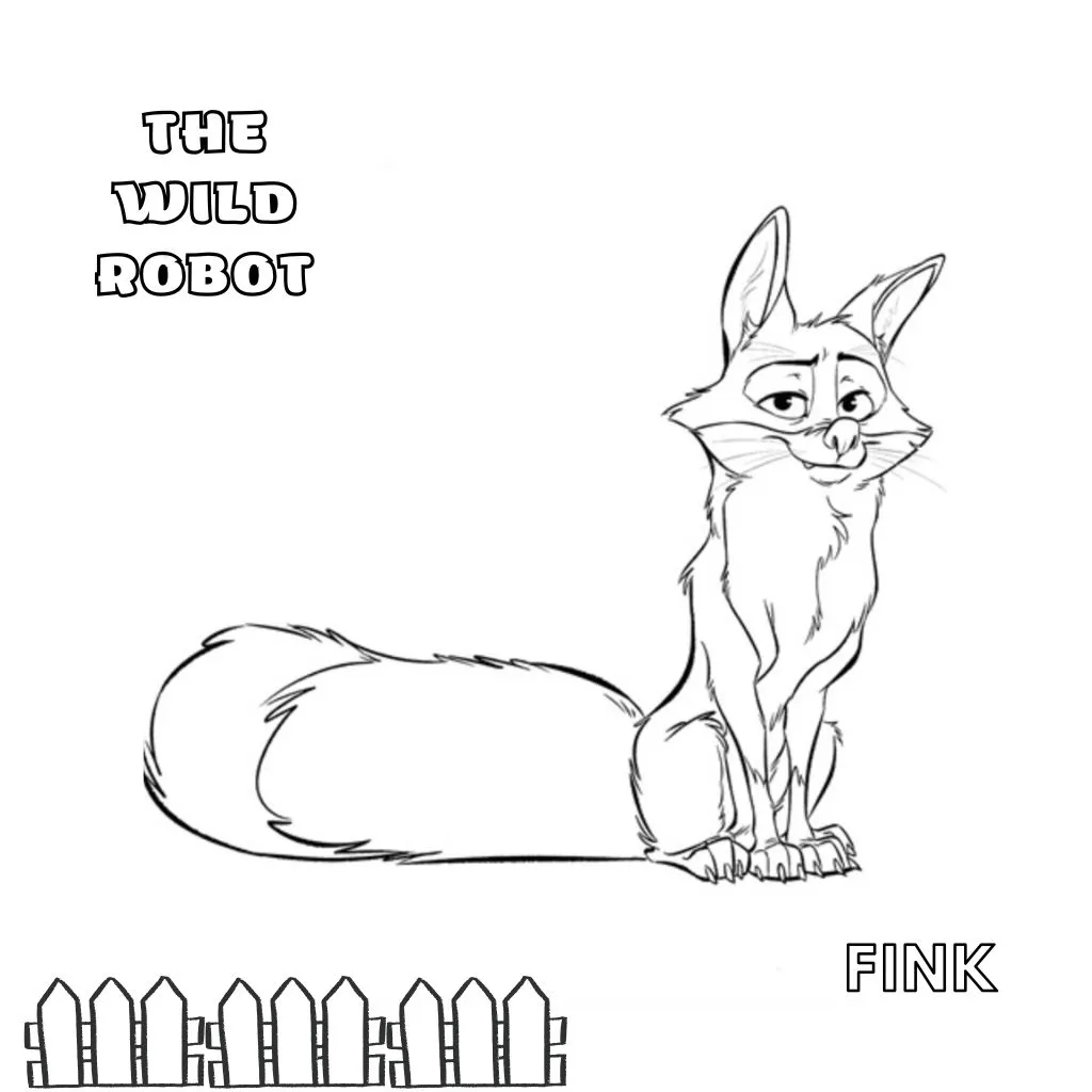 Die Ausmalbilder von The Wild Robot 18