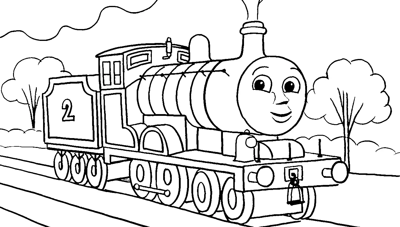Thomas und seine Freunde Ausmalbilder 1