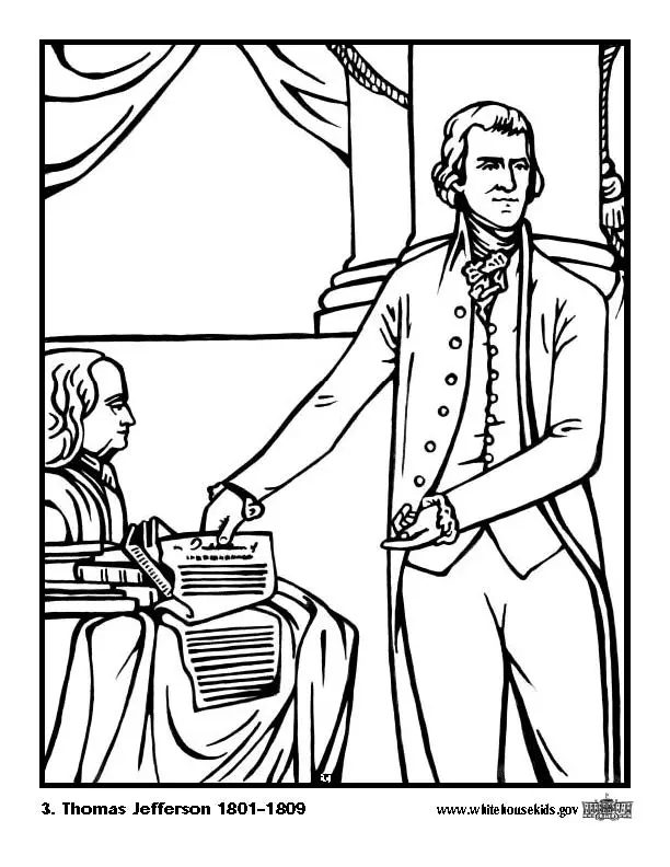 Thomas Jefferson Coloring Pages 11