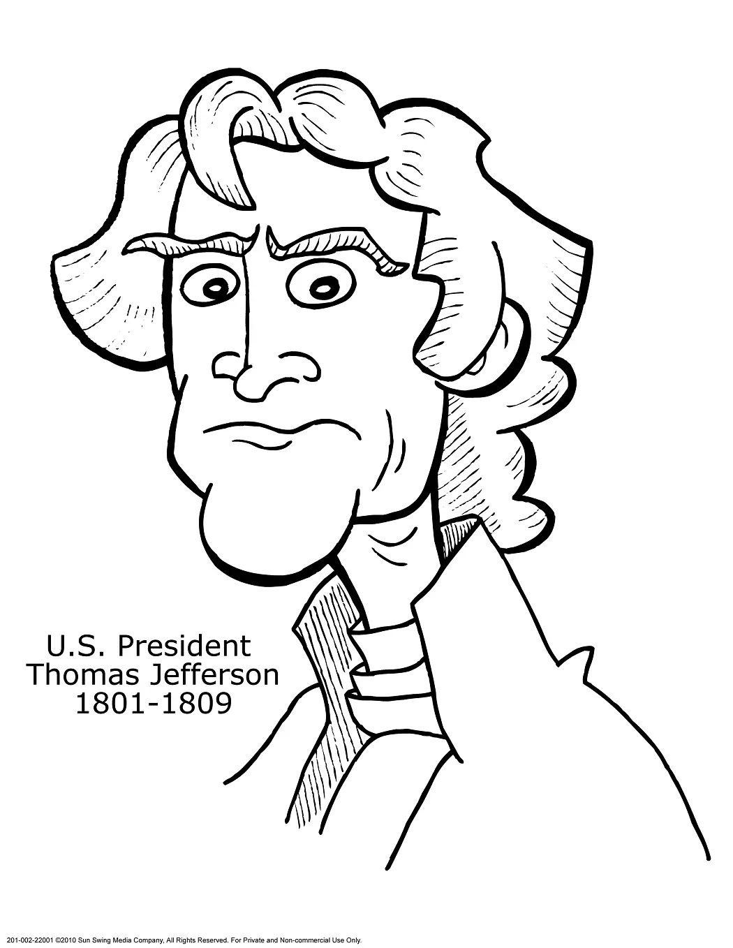 Thomas Jefferson Coloring Pages 13