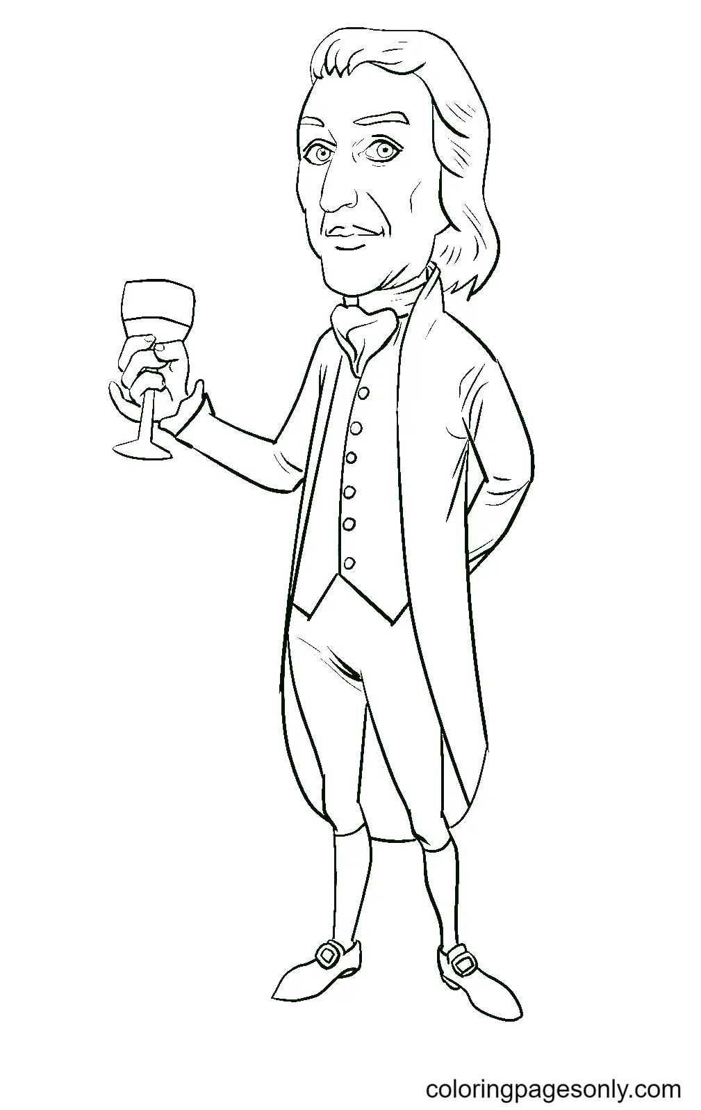 Thomas Jefferson Coloring Pages 14