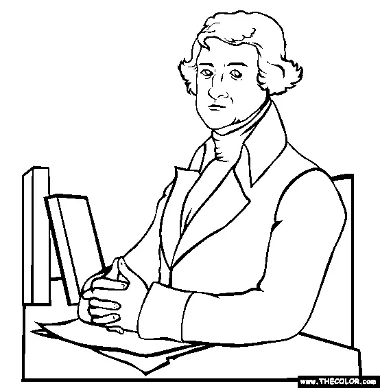 Thomas Jefferson Coloring Pages 23