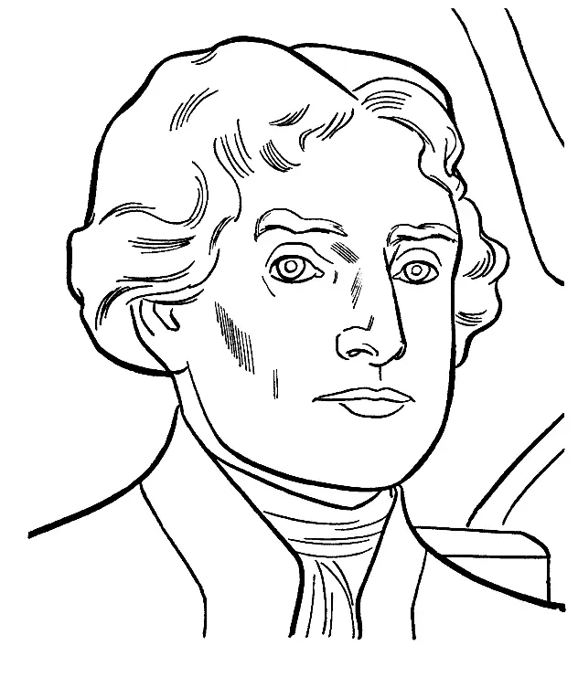 Thomas Jefferson Coloring Pages 9