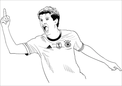 Thomas Muller Ausmalbilder