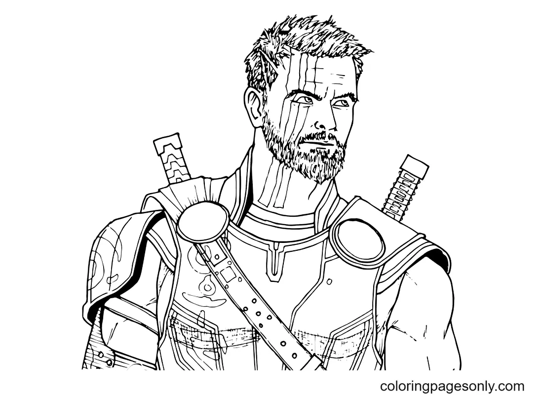 Thor Para Colorear 17