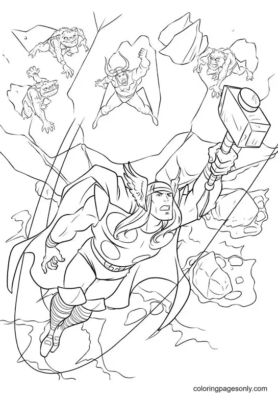 Thor Para Colorear 29