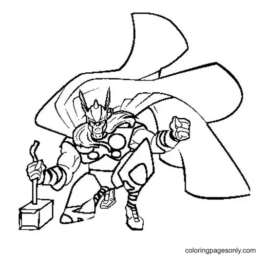Thor Para Colorear 35