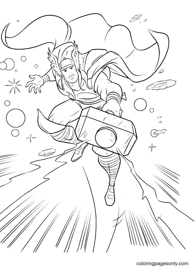 Thor Para Colorear 40
